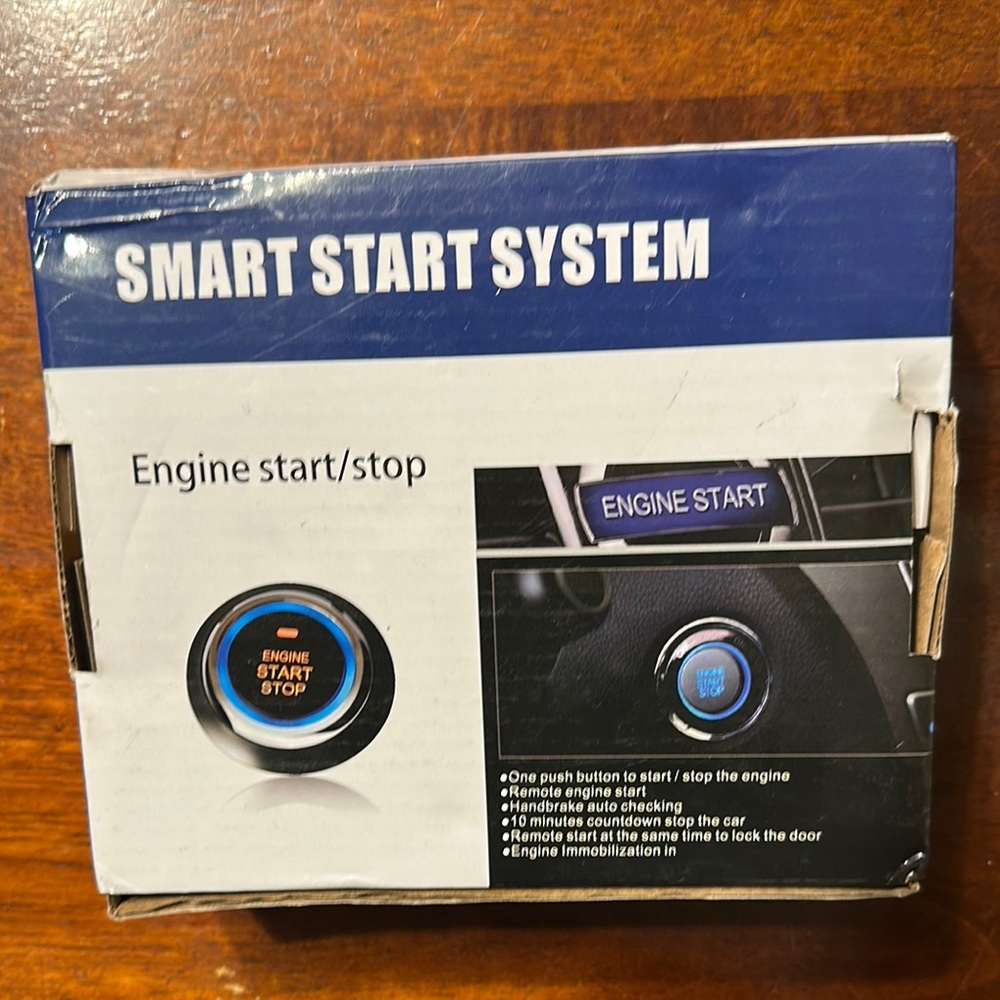 Smart Start System Engine Start/Stop Button FORD